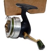 REEL: The Universal Threadex Patent early threadline spinning reel left hand wind green handle knob