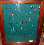 LURES: Collection of approx. 60 assorted vintage lures incl. Hardy Devons leather tail eel leather