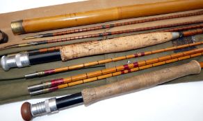 RODS: (2) Hardy The Houghton Rod 10? 3 piece plus spare tip (tip 3? short) Palakona fly rod No.