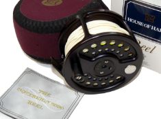 REEL: Hardy The Sovereign 2000 Black edition 12/13 alloy salmon fly reel Ltd Edition no 022