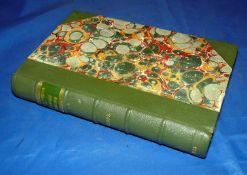 Scrope W ""Days and Nights of salmon Fishing"" 1st 1885 h/b half leather marbled boards light spots