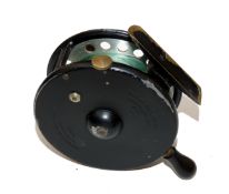 REEL: Hardy The Decantelle 3.5? alloy drum casting reel in fine original condition black war time