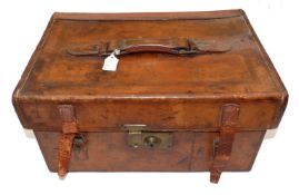 TACKLE CASE: Hardy?s The Hold-All leather tackle case trout size measuring 16?x11?x8? carry handle