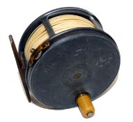 REEL: Hardy Perfect 4? alloy wide drum salmon fly reel fitted with 1912 check white handle winding