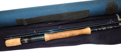ROD: Hardy Graphite Deluxe 10? 2 piece trout fly rod line rate 6/7 burgundy whipped snake guides
