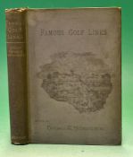 Hutchinson, Horace G – "Famous Golf Links"1st ed 1891with the original pictorial cloth boards with