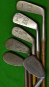 Half set of playable irons and putter – incl an Alex Patrick mid iron, Anderson St Andrews lofted