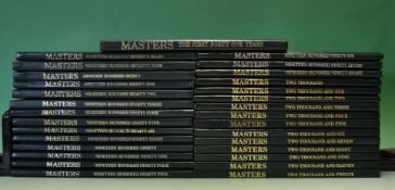 Collection of National Augusta Masters Golf Annuals. The Masters Official Golf Annuals from 1977