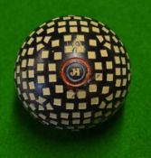A rare Beldam Tyre Co Brentford "JH" monogram unusual pattern rubber core golf ball c1921 –with