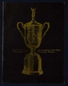 1969 official US 69th Open Golf Championship programme – played at Champions Golf Club Houston – and