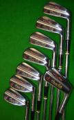 Set of Hillerich and Bradsby Power Bilt "Citation" irons c1960s - from no. 2 – 9 iron fitted with