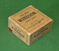 Lewis` s Ltd "The New Windsor" golf ball box – for 4 golf balls – c/w hinged lid and makers label