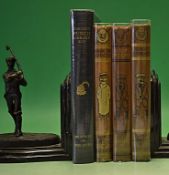 Punch Library of Humour Golf/Sports book collection (4) - to incl Mr Punch On Links – leather