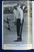 1974 Open Golf Championship official programme signed by the winner Gary Player – played at Royal