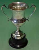 Fine 1930 Silver Lawn Tennis trophy – 1930 "Waverley Lawn Tennis Club – Men` s Championship