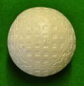 Capo - unusual square dimple rubber core golf ball c1910 – comprising 6 circles with 8x decorative