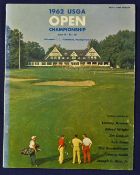 1962 official US 62nd Open Golf Championship programme played at Oakmont Country Club - won by