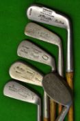 Half set of 6x ladies irons and putter – incl a mid iron through to a large headed Niblick and a