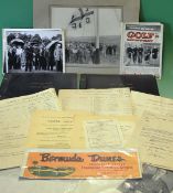 Collection of golfing ephemera, photographs and programmes et al from the 1946 onwards to incl 4x