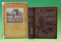 Hutchinson H.G - "Badminton Library – Golf" 3rd ed c/w decorative cloth boards (G) and Lonsdale