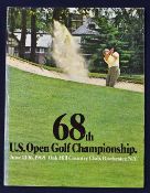 1968 official US 68th Open Golf Championship programme- played at The Oak Hill Country Club,