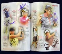 2008 Women` s British Open Golf Championship multi signed programme – played at Sunningdale and