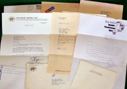 Collection of Open Golf Champions signed letters to Paul Stevens re caddying services from 1970/