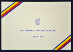 1958 MCC Touring Team in Australia and New Zealand signed Christmas Card - signed by the vice-