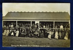 Wallsend golfing postcard – titled "Opening the Wallsend Golf Course. June 3rd 1905" - featuring