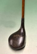 Spalding Golfex heavy short practice wood – with numerous circular lead weights to the rear and sole