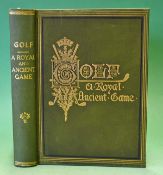 Clark, R - "Golf - A Royal and Ancient Game" 1st ed 1875 publ` d by R & R Clark Edinburgh rebound