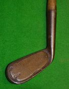 Scarce Spalding Hammer brand Patent round back Clan Cleek c1897 – fitted with full wooden face