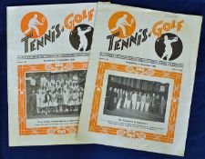 1920s German Tennis/Golf Magazines – titled "Tennis and Golf" issued in 19028 7th September and