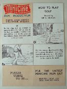 1950s Minicine Film Production Original Hand Drawn Story Board Artwork: Original Watercolours
