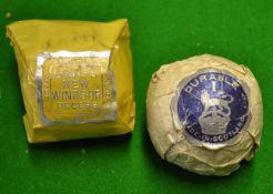 2x scarce paper wrapped golf balls to incl Lewis` s New Windsor Recess in yellow paper wrapper and