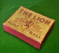 The India Tyre & Rubber Co "The Lion – Made in Scotland" golf ball box – for 12 recess golf