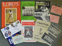 Diverse cricket collection from 1966 onwards - to incl Test Match tour programmes ` 66 West