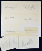 Collection of Australian Test Cricket Players Signatures on card, 50 in total featuring Boon,