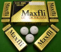 12x Greg Norman "The Shark" personal golf balls – Maxfli HT-100 Balata/Wound liquid centres all