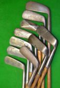 10x assorted bent neck, wry neck and straight blade putters –to incl Alex Patrick Leven, G