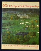 1967 official US 67th Open Golf Championship programme-played at Baltusrol Golf Club New Jersey -