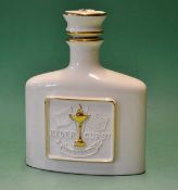 1997 Valderrama Ryder Cup Commemorative ceramic whisky decanter - white decanter with gilt trim, ltd