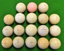 Interesting collection of various patent, square and other dimple golf balls to incl heavily