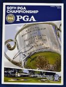 2008 Official US PGA signed golf programme – signed by the winner Padraig Harrington to the front