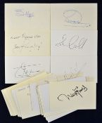 Collection of Overseas Test Cricket Players Signatures on card, 50 in total, to incl players from