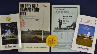 1969 Open Golf Championship official programme and season ticket – played at Royal Lytham & St Anne`