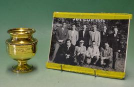 Rare 1956 "Coupe Joy" silver plated gilt trophy – awarded to the winners of Great Britain v The Rest