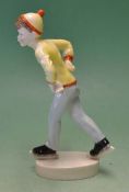 Royal Worcester Bone China Ice skating Figure – titled "Tuesday` s Child is Full of Grace" overall