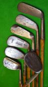 7x interesting irons from a driving cleek to flanged bottom niblick – Auchterlonie St Andrews and