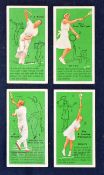 2x Tennis Cigarette Cards sets from the 1930s to incl Ardath "Tennis" issued in 1938 and Players` "